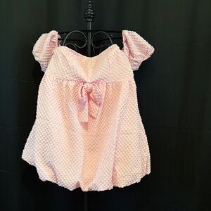 SHEIN Pink Textured Mini Dress